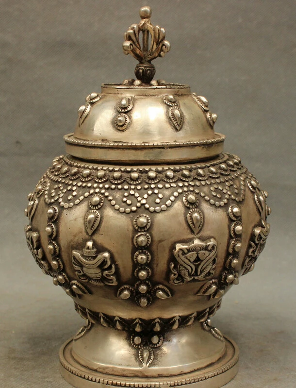 Песня voge gem S3756 8 &quotКитайский Серебряный Буддизм Ваджра Благоприятный Smybol Статуя