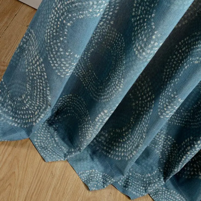 Синий цвет ФЕЙЕРВЕРК ДИЗАЙН шторы для гостиной спальни rideaux салон затемняющие шторы на окна изоляционная ткань P136D15