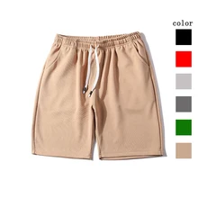 Мужские шорты кэжуал лето эластичный спортивный бинт из полиэфирного волокна Пляжные шорты Homme Удобные Свободные шорты по колено доска Шорты большой