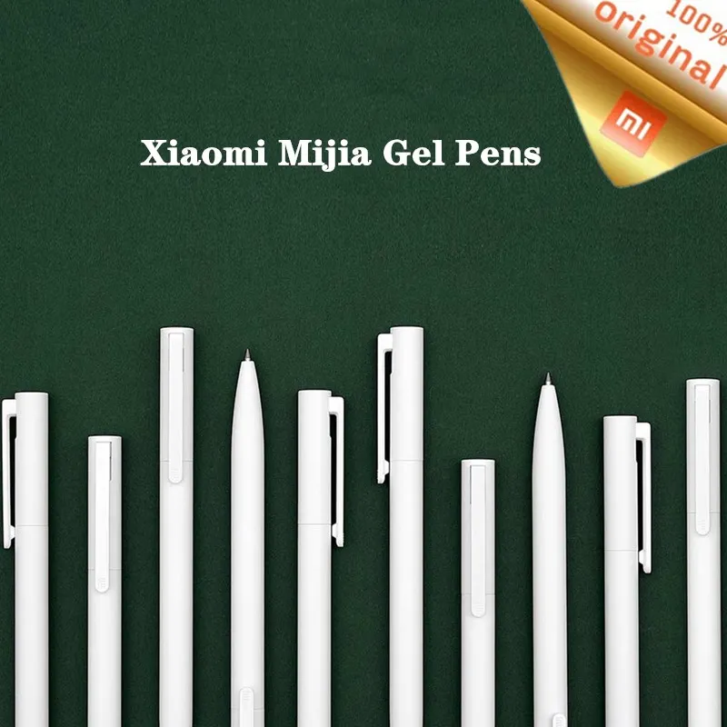 

Original Xiaomi Gel Pens 0.5mm No Cap Bullet Pen Black Pen Press Core PREMEC Smooth Switzerland Refill MiKuni Japan Ink black