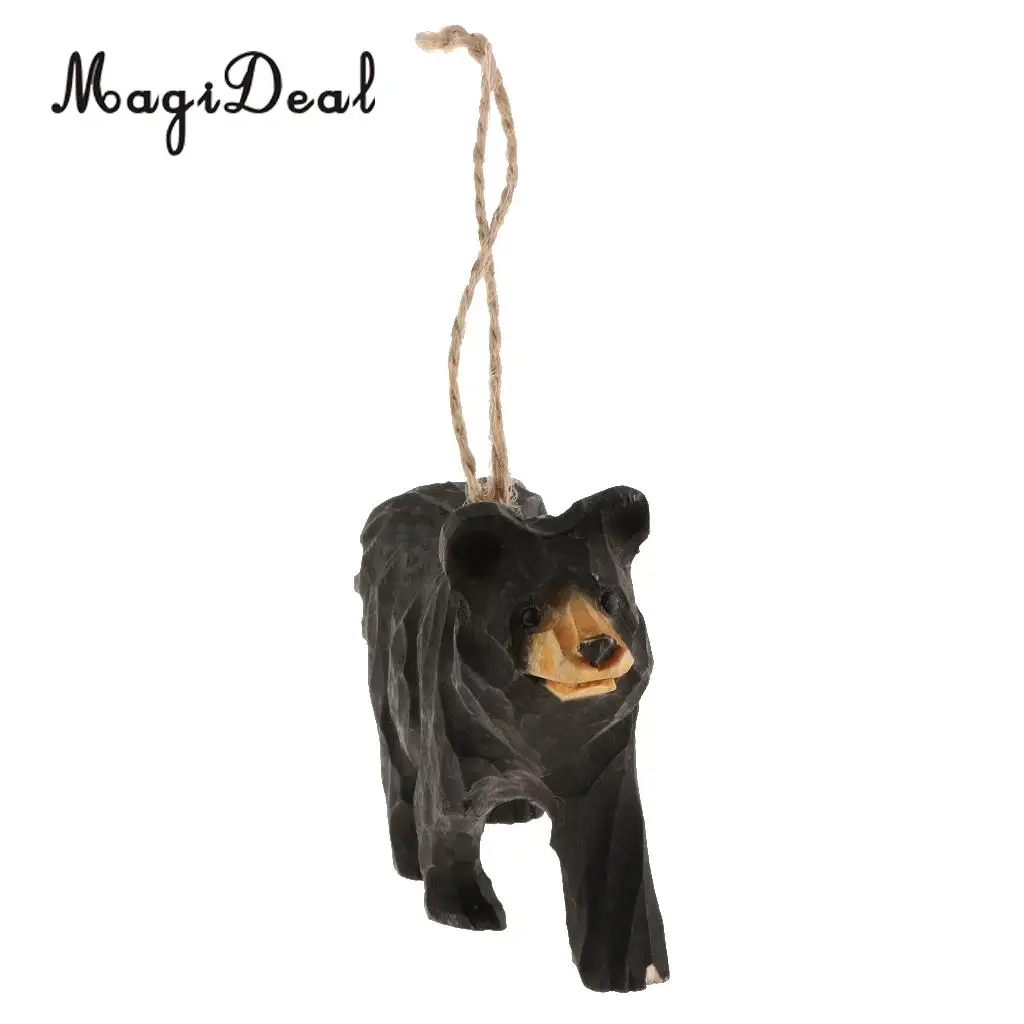 100% Hand Carved Vivid Wooden Animal Wood Hanging Decoration Wind Chimes Garden Wall Hanging Crafts Gifts Retro Outdoor Decor