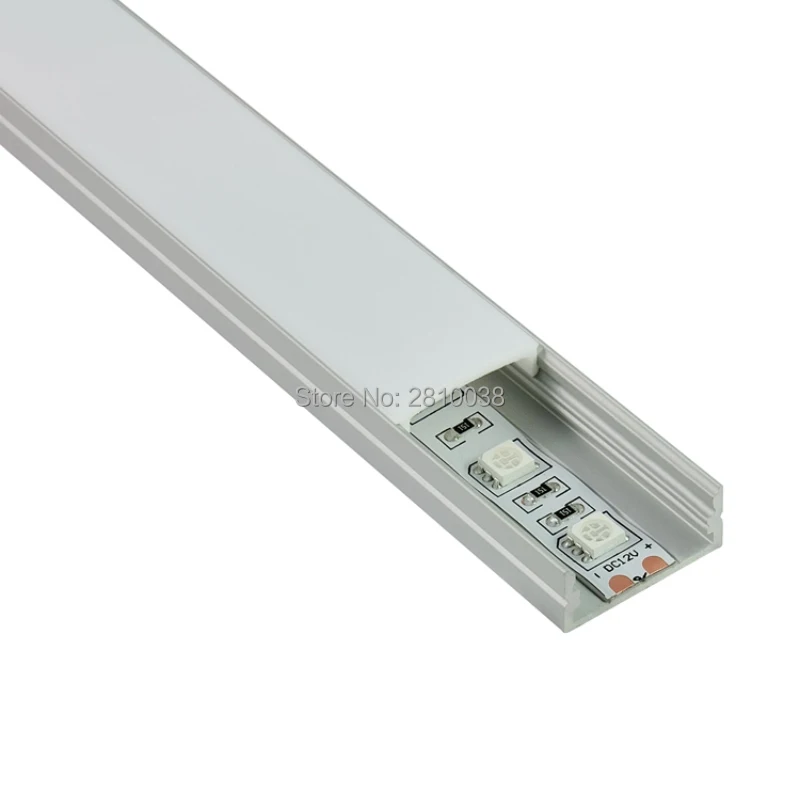 

10 x0.5M Sets/Lot U type Anodized LED aluminum channel AL6063 Aluminium led light channel extrusion for recessed Wall lighting
