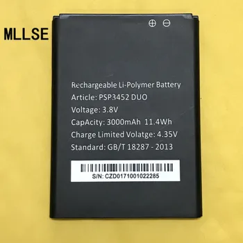 

10PCS MLLSE 3000mAh battery for Prestigio MultiPhone PSP3452 3452 DUO BATTERY
