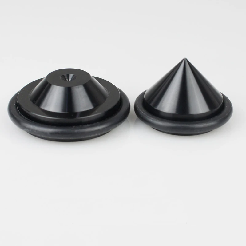 4pcs 32.5mm Aluminium Speaker Spike Pads Amplifier Isolation Stand Feet