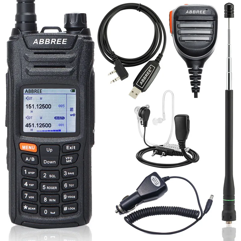 Abbree AR-F6 Ham Walkie Talkie Radio125-560MHz все полосы большой диапазон двойной дисплей двойной режим ожидания VOX DTMF SOS ЖК-дисплей цветной дисплей - Цвет: as picture 3