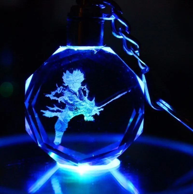 21 стиль новинка 2019 Кристальный брелок для ключей LED кулон цветная вспышка Жемчуг
