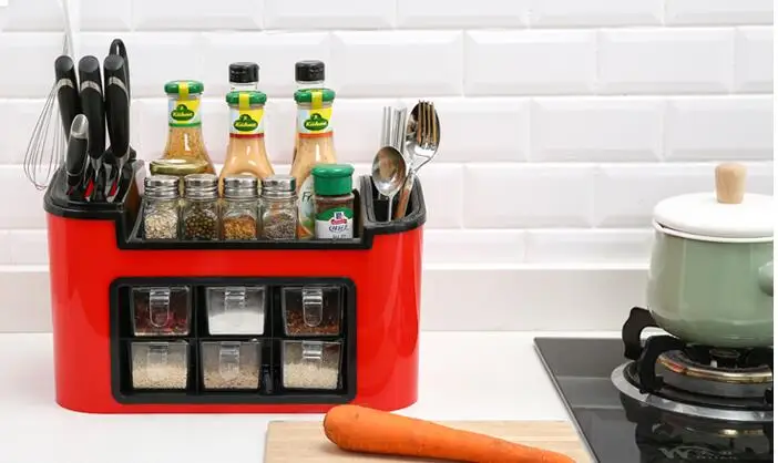 Kitchenware sauce box set... Package 6 pieces of plastic seasoning jar.010