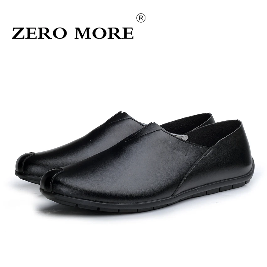 

ZERO MORE Men Loafers 2017 Casual Boat Shoes Genuine Leather Slip On Driving Shoes Moccasins Hollow Out Men Flats Gommino