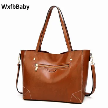 

WxfbBaby 2018 High-grade zipper saffiano handbag for women Fashion Casual messenger bags High quality genuine leather wicker bag
