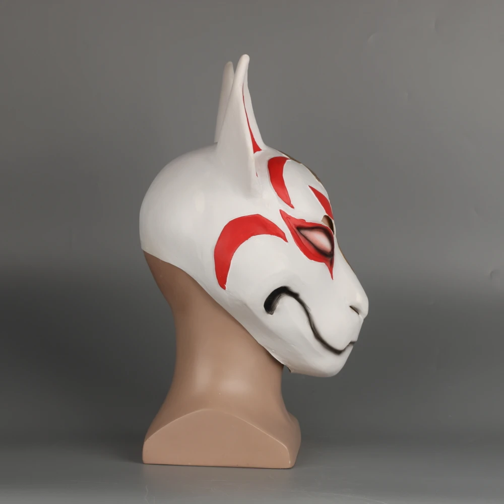 2018 Game Drift Mask Fox kitsune Animal Full Head Mask Adult Unisex Masquerade Helmet Props Party Halloween Fancy Dress (30)