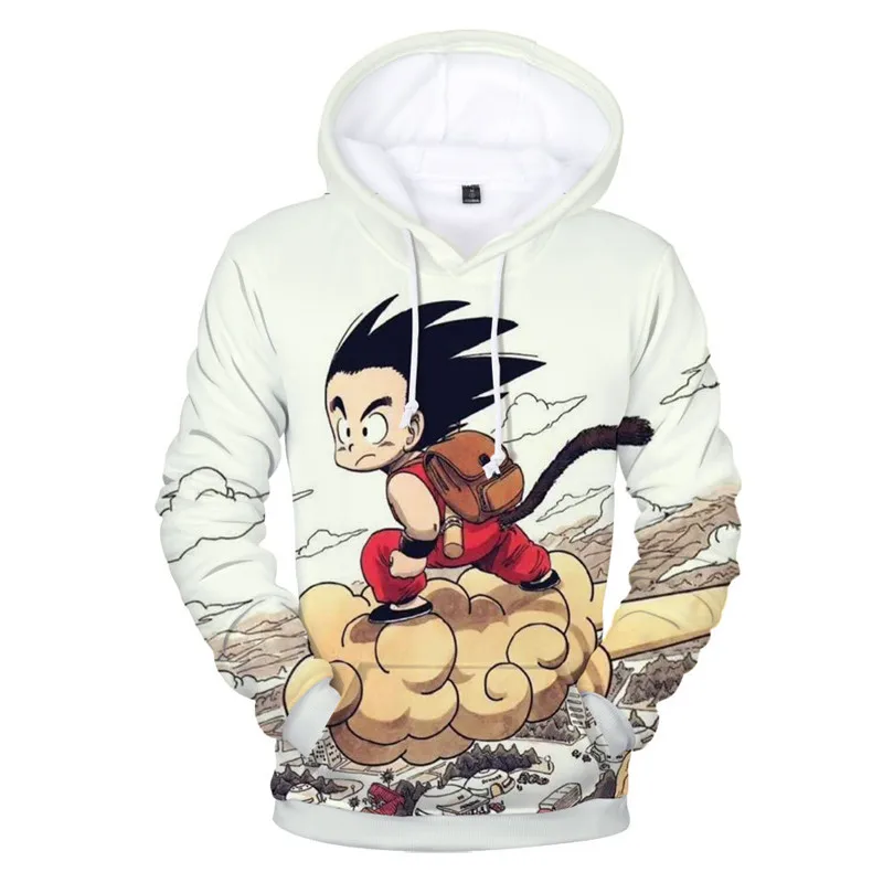 

2019 Autumn dragon ball Men Hoodies 3D Printed Funny Hip hop Hoodies Novelty Streetwear Hooded Jackets white blue Dropshopping