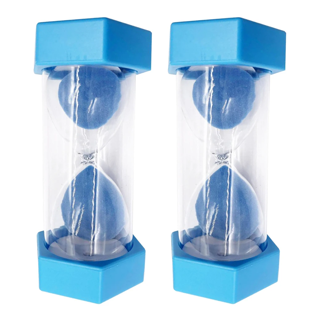 Six Angles Plastic Sand Timer Hourglass Kid Reading Games Playing Brushing Teeth Egg Cooking Timer 1 Minute/5 Minutes