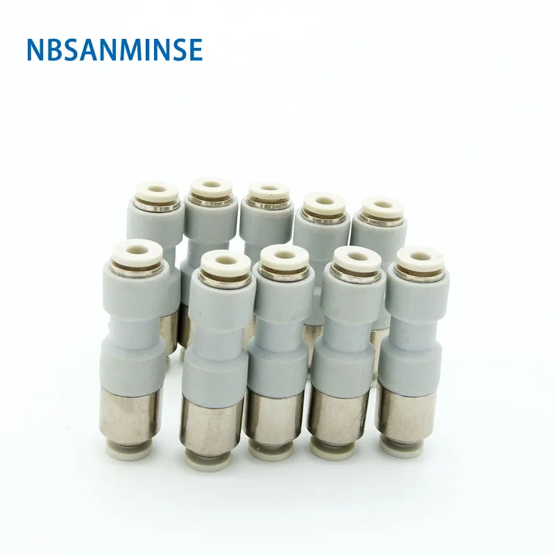 

Free Shipping 10 Pcs / lot Pneumatic Quick Connect Inline Check Valve Union Fittings Air Compressor One Touch Connector Sanmin