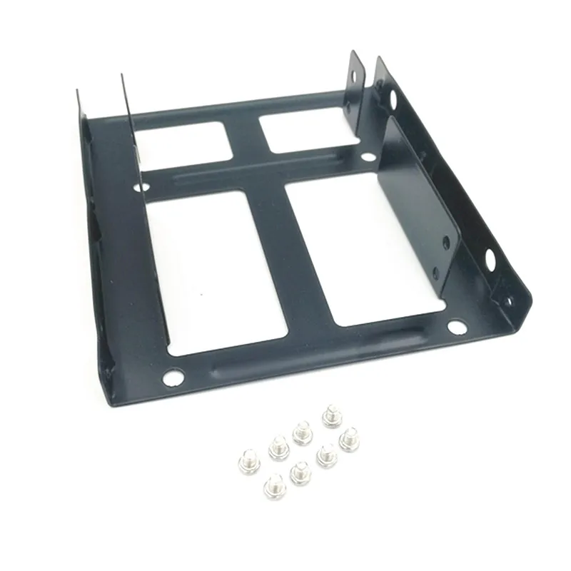 Dual SSD HDD Mounting Bracket 3 5 to 2 5 Internal Hard Disk Drive Kit Cables 4