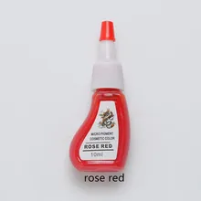 Розовый красный цвет 2 peice Профессиональные татуировки чернила постоянный макияж с микроволокном Микро Пигмент для бровей губ подводка для глаз