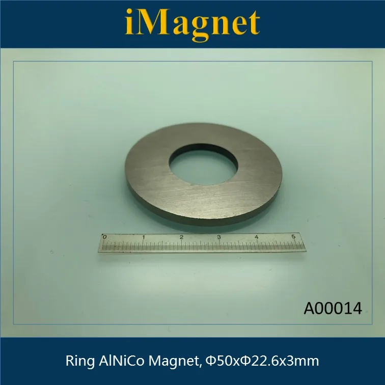A00014 1 шт. кольцо AlNiCo2 магнит d50 x 22 6x3 мм под заказ из стали дисковый магнит|Магнитные