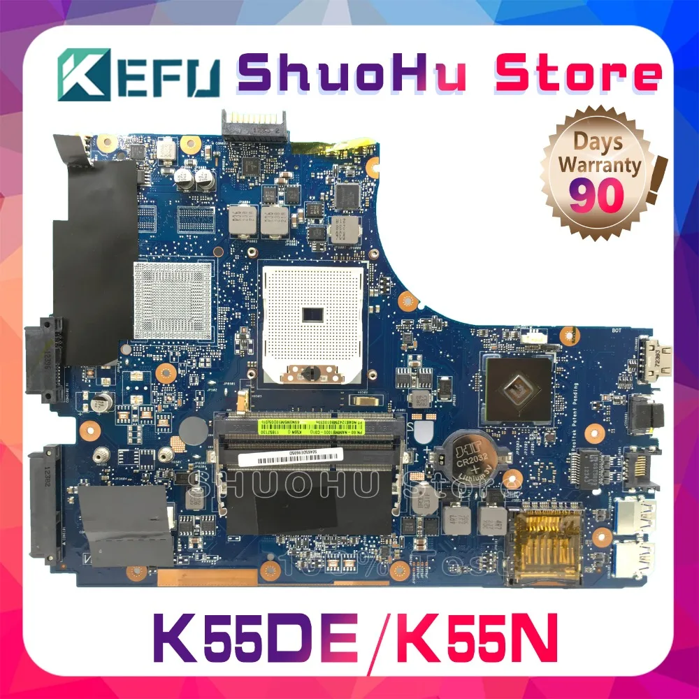 Материнская плата KEFU для ноутбука ASUS K55DE K55DR K55N K55D REV: 2 0 протестированная на 100%