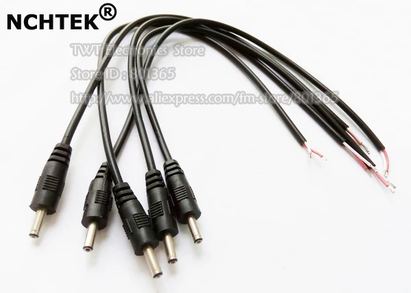 

DC Plug 3.5x1.35mm Male Cable,3.5/1.35 male pigtail for Navigation / Mobile Power Adapters Connector Cord 5pcs, Free shipping