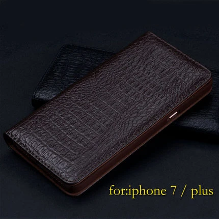 imágenes para Para el iphone 7 Caso iPhone7 Lujo Flip Funda De Cuero Genuino para el iphone de Apple 7 plus Premium Marca Cajas Del Teléfono Bolsas accesorios imágenes para Para el iphone 7 Caso iPhone7 Lujo Flip Funda De Cuero Genuino para el iphone de Apple 7 plus Premium Marca Cajas Del Teléfono Bolsas accesorios