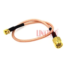 15 см коаксиальный RG316 косичка под прямым углом штекер mcx sma мужской джемпер кабель