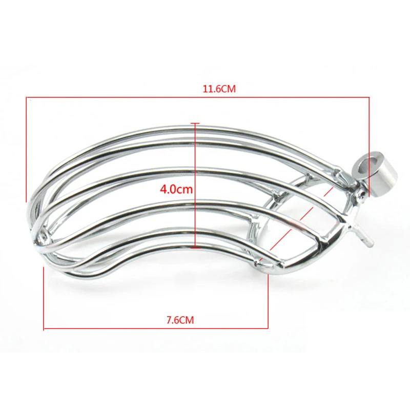 Stainless Steel Male Chastity Device Penis Ring Cock Cage Virginity Lock Rings Sex Toys for Men 40mm/45mm/50mm