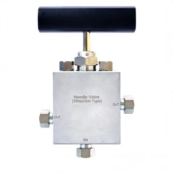 

Free shipping Model : HS40123 1/4'' size 40,000 PSI 3 way 2 on Type High pressure stainless steel similarHIP needle valve