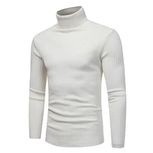 Sweater Pullover Men 2017 Male Brand Casual Solid-Color Knitt Simple Sweaters Men Comfortable Hedging Turtleneck Men’S Sweater