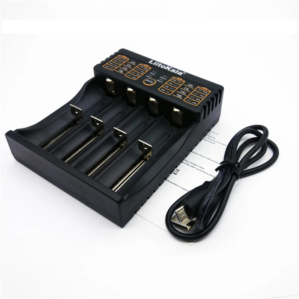 

LiitoKala Lii-402 18650 Battery Charger For 1.2V 26650 16340 RCR123 14500 LiFePO4 Ni-CD Ni-MH Rechareable Batteries