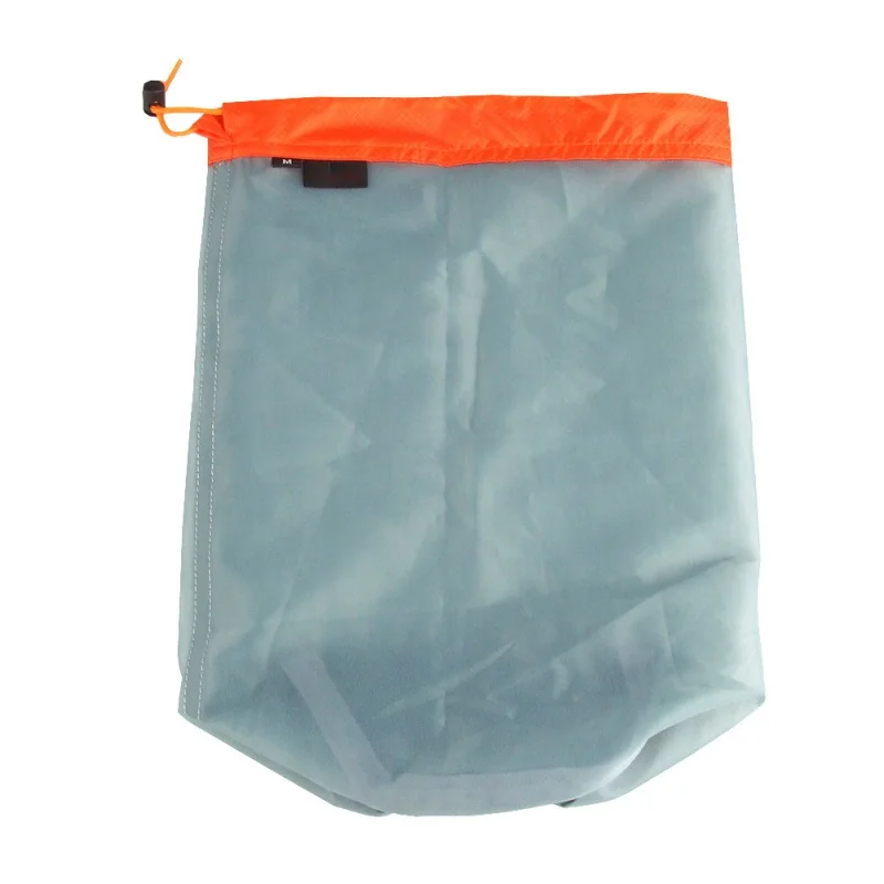 

Ultralight Drawstring Net Stuff Sack Storage Bag For Outdoor Taveling Camping Hike Climbing Laundry Cloth Pouch Cloth Organizer
