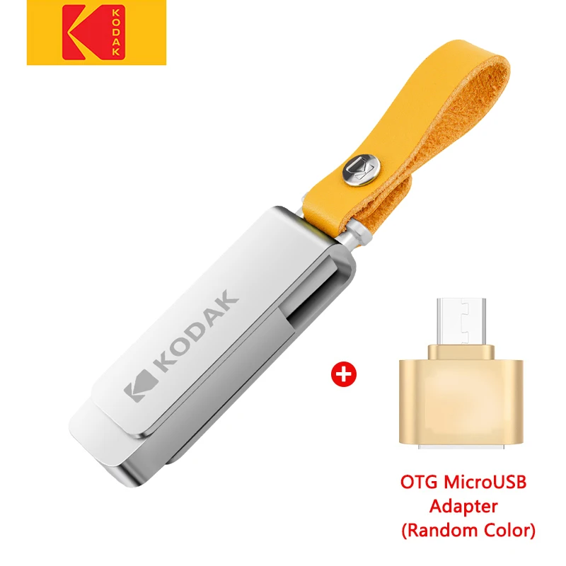 Kodak USB 3,1 K133 128 ГБ usb флеш-накопитель 256 ГБ мини-накопитель 16 Гб USB 3,0 Флешка 32 Гб металлическая карта памяти 64 ГБ - Цвет: Черный