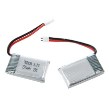 Wltoys V966-016 3,7 V 250 мА/ч, 25C Lipo Батарея 2 шт для радиоуправляемого вертолета Wltoys V966 V988 Батарея