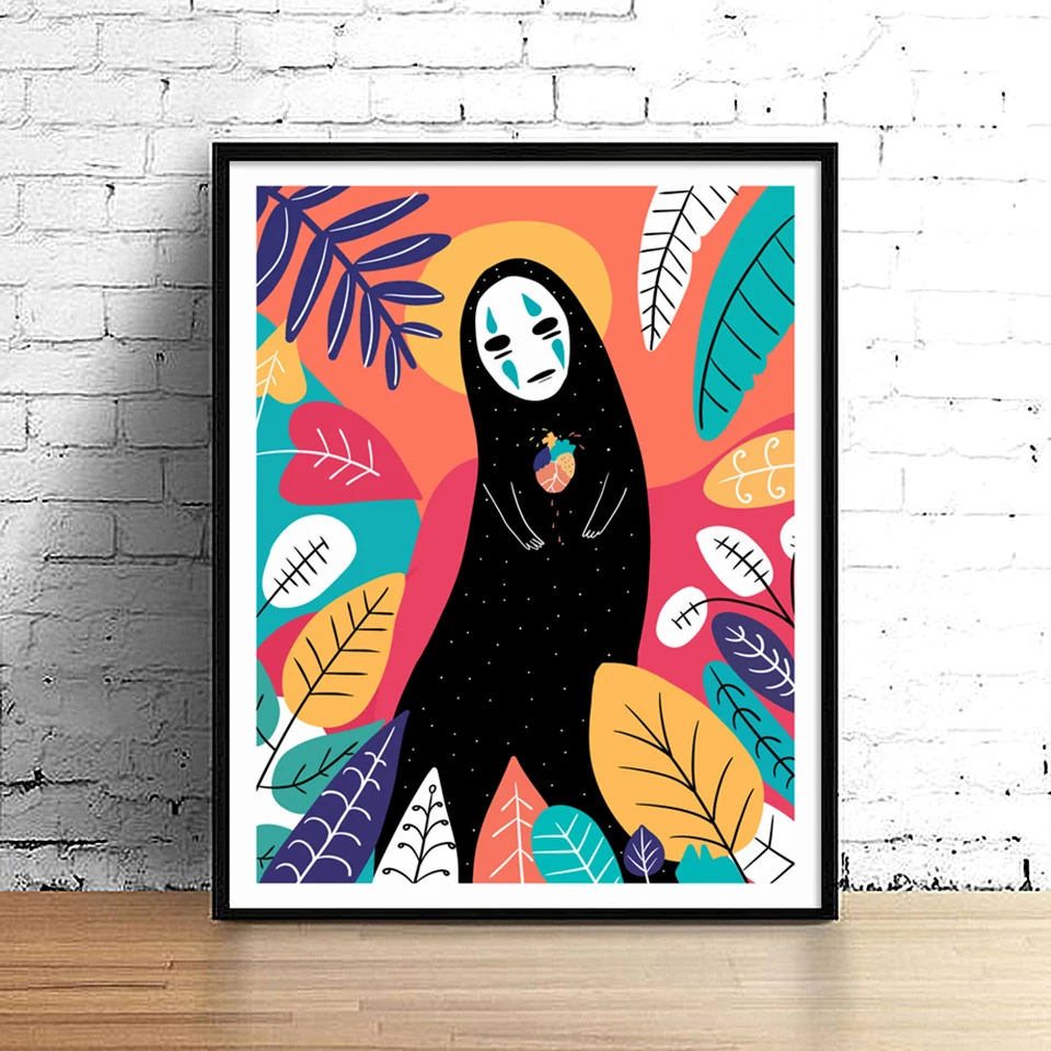 Spirited-Away-Poster-Nordic-Kids-Bedroom-Canvas-Painting-Pop-Art-Print-No-Face-Man-Anime-Posters (2)