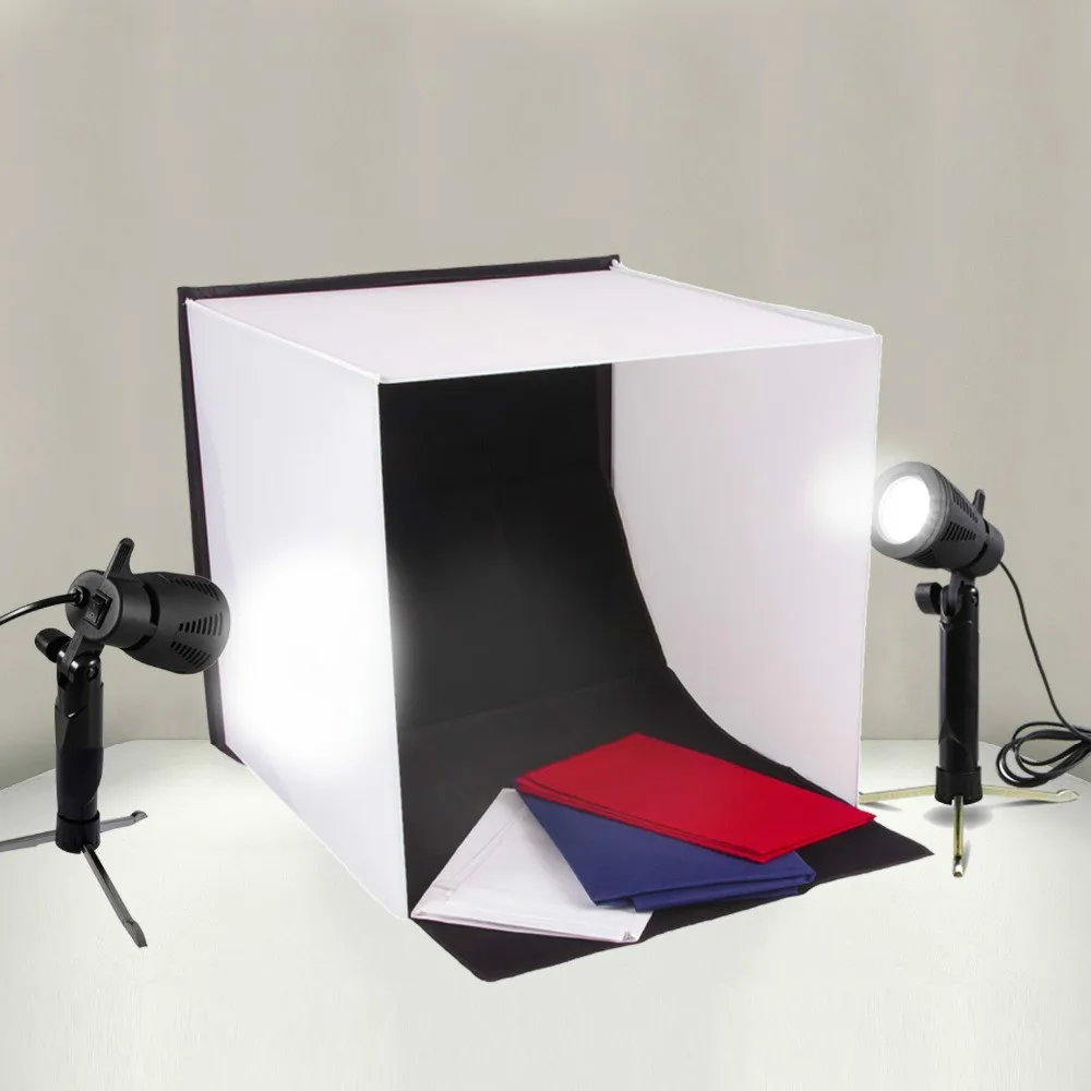 

Wrumava 40*40cm Folding Lightbox Table Top Photo Photography Studio Softbox LED Light Photo Studio soft box Shooting Tent Kit