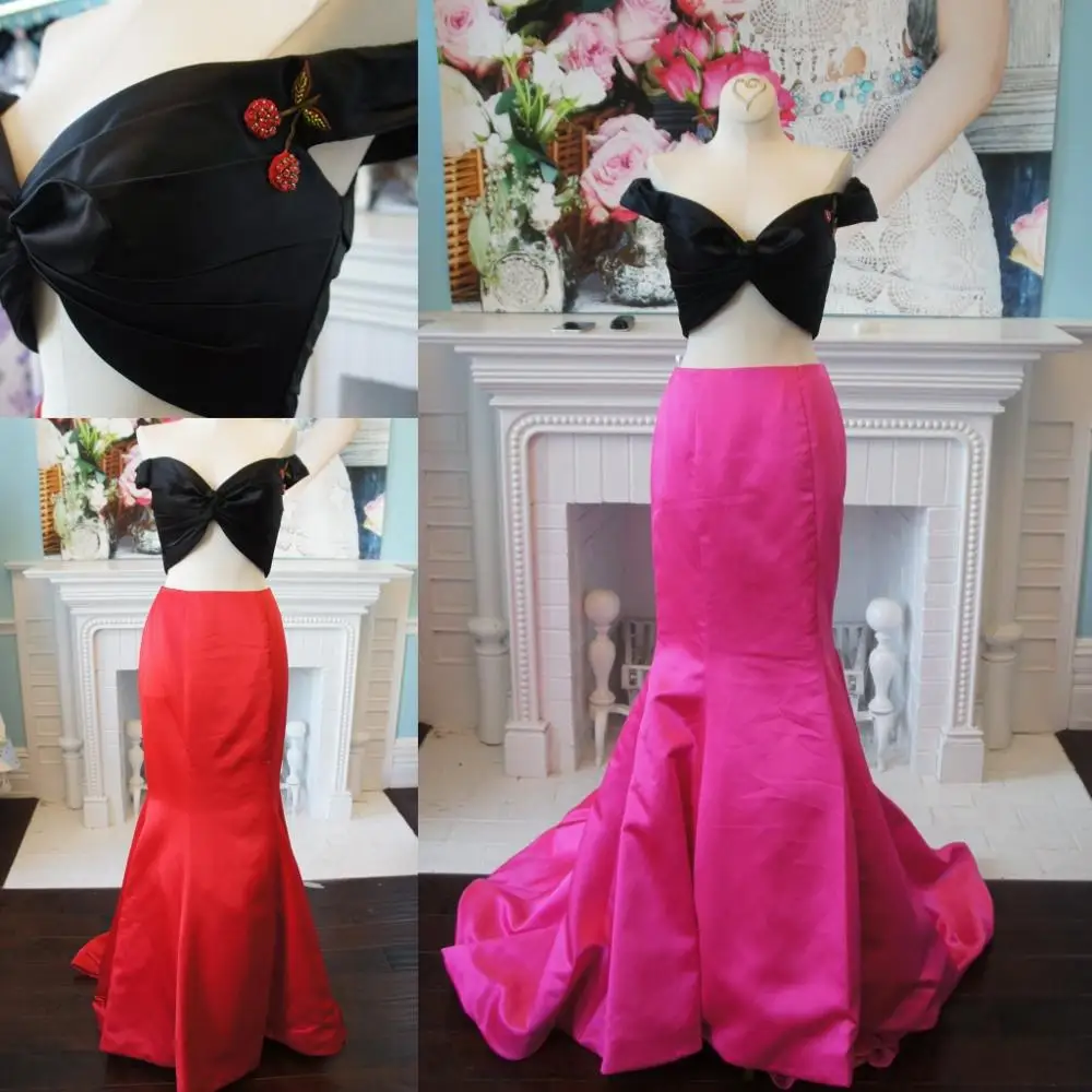 Халат bal de promo 2k19 платье для выпускного с подолом в виде русалочьего хвоста с открытыми плечами 2 шт. vestidos de fiesta de вечернее платье elegantes
