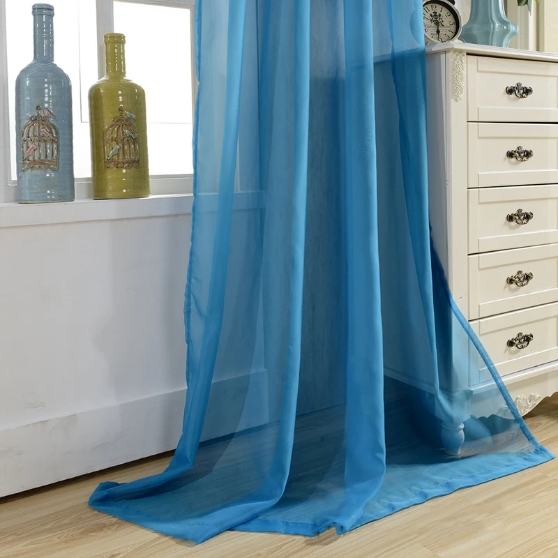 Tratamiento de ventana romántico todo-fósforo boda cortinas de techo suave Multi Color persianas cortinas para sala de estar tul A184-40 Tratamiento de ventana romántico todo-fósforo boda cortinas de techo suave Multi Color persianas cortinas para sala de estar tul A184-40