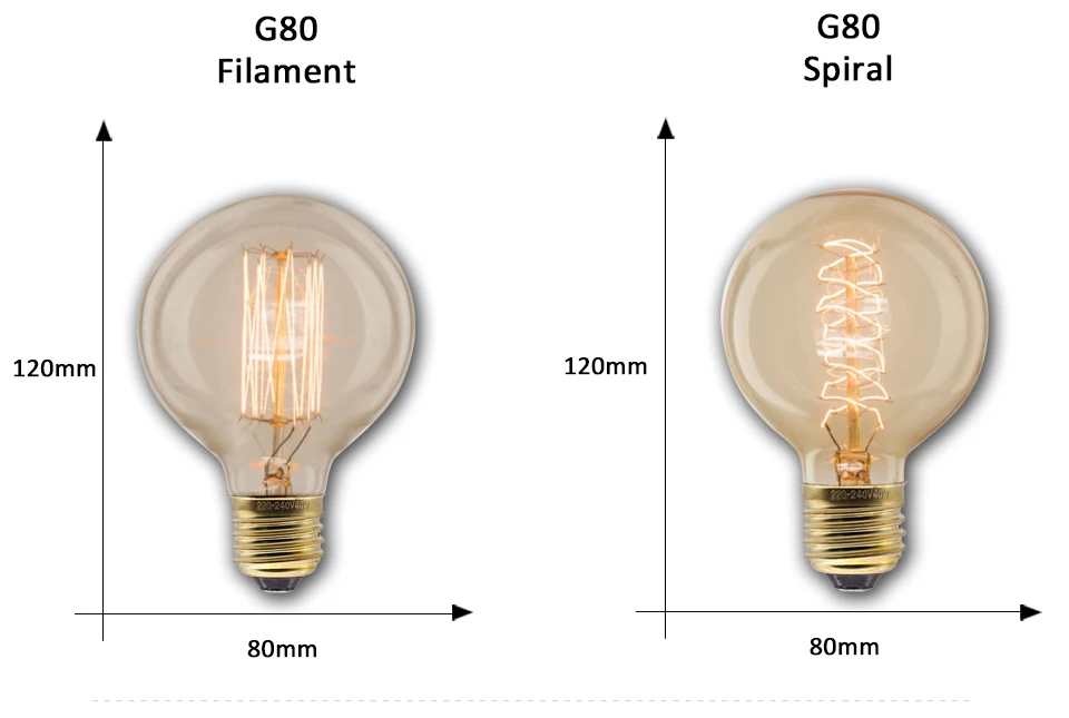 Ретро Edison led светильник лампочка E27 220 В 40 Вт A19 ST64 G80 G95 G125 T10 T45 T185 ампулы Винтаж лампа накаливания Эдисона