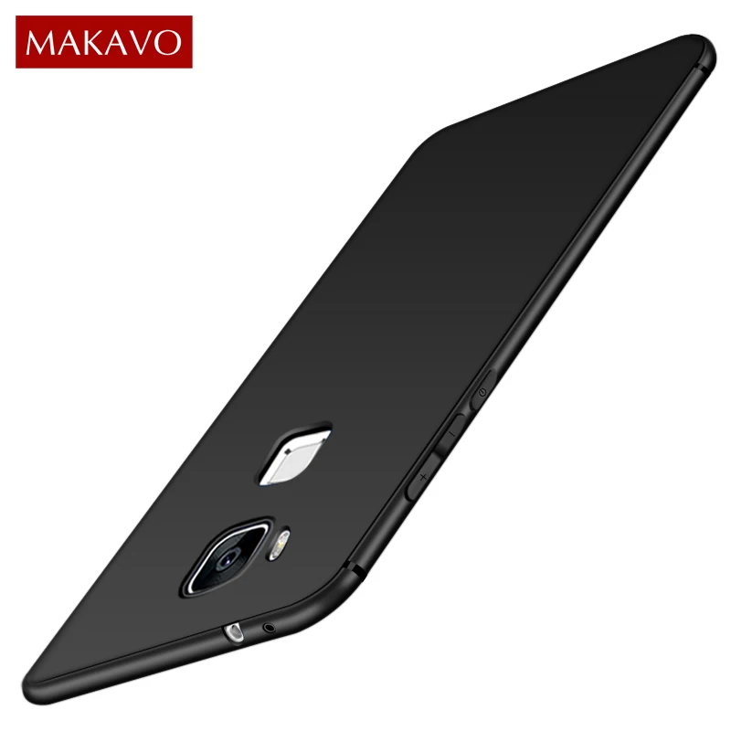 MAKAVO чехол для huawei Honor 5X 360 Защита мягкий силиконовый корпус Тонкий матовый