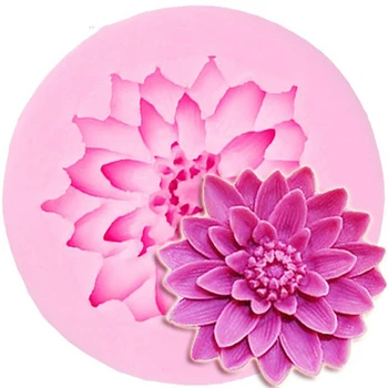 

DIY Baking Fondant Silicone Mold Soap Mould 3D Beautiful Lotus Chrysanthemum Flowers Wedding Cake Decorating Tools