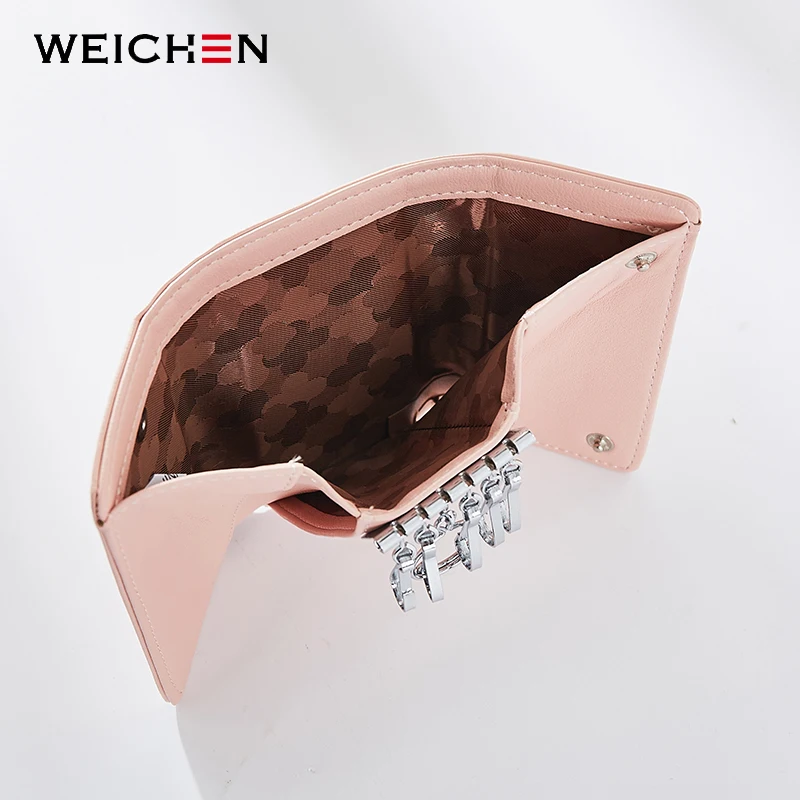 Бренд WEICHEN многофункциональный Женский кошелек для ключей высококачественный