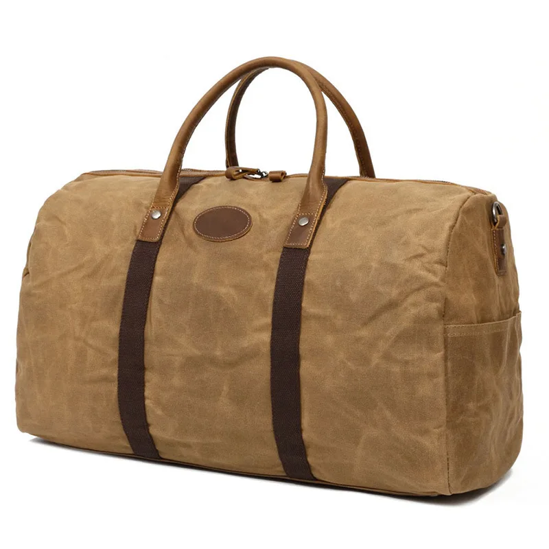 Vintage Military Large Capacity Travel Bag Men Hand Luggage Travel Duffle Bag Canvas HandBags For Male Waterproof Canvas Bag