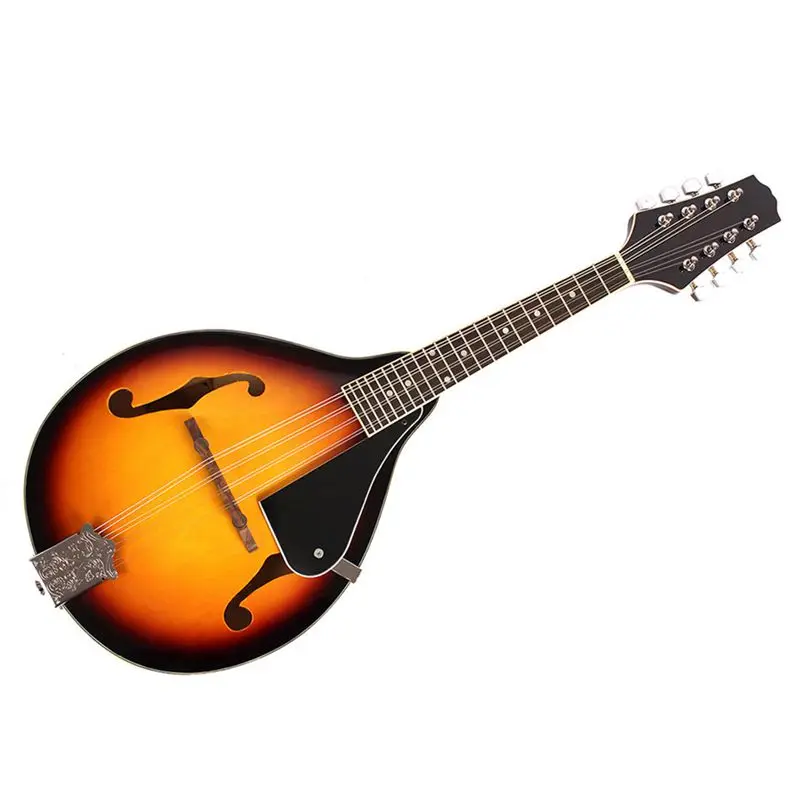 

ABGZ-IRIN Sunburst 8-String Basswood Mandolin Musical Instrument with Rosewood Steel String Mandolin Stringed Instrument Adjus