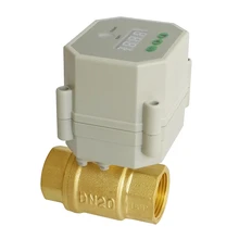 3/" латунь контроль времени электрический клапан, AC110V-230V Электрический таймер клапан для орошения воды сада дренажный водяной насос