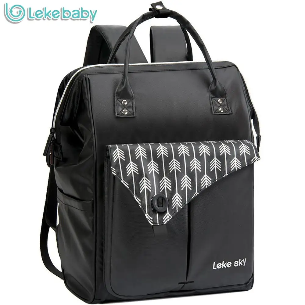 Lekebaby-sac à bretelles tendance maman | Sac de marque grande capacité pour bébé, sac de voyage de styliste pour soins de bébé