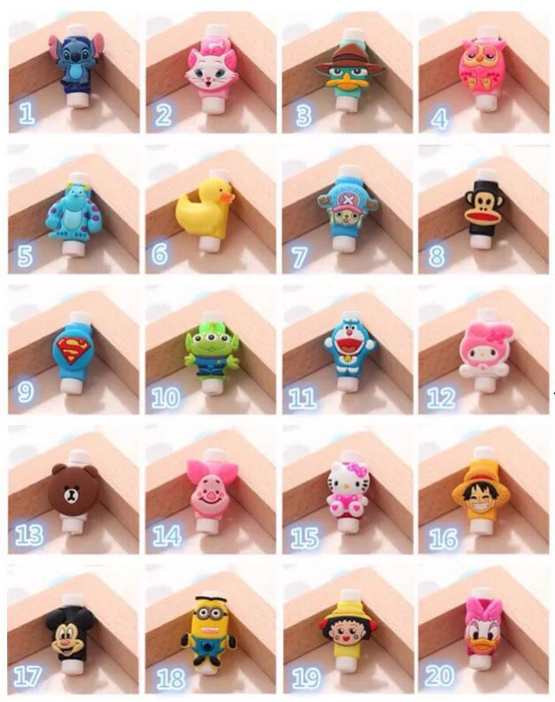 Милый мультяшный защитный кабель для кабеля USB устройство намотки IPhone 5 5s 6 6s 7 7s plus