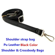 Abnehmbare Ersatz Frauen Mädchen Pu-leder Tasche Bügelgurt Umhängetasche Zubehör Gürtel Lange Handtasche Band