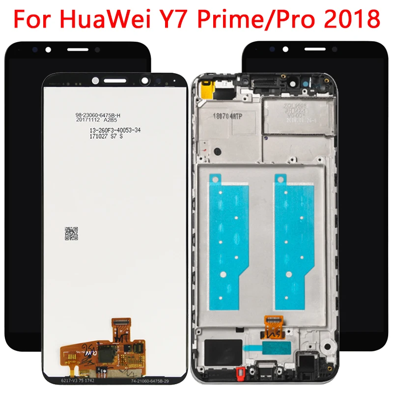 

Original Y7 Prime LCD For HuaWei Y7 Prime 2018 LCD Touch Screen With Frame Digitizer Assembly For Huawei Y7 Pro 2018 LND LX1 LX2