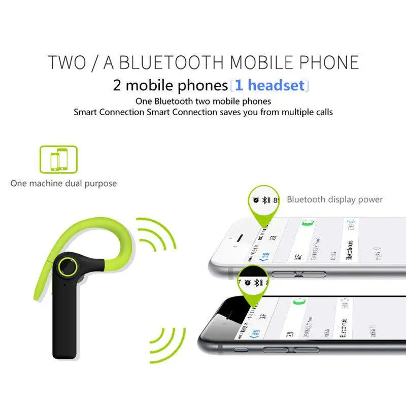 Универсальная беспроводная bluetooth гарнитура acekool спортивные наушники свободные
