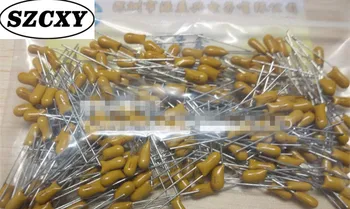 

New and original 50PCS 50V 0.1UF 104K DIP tantalum capacitor precision +_10% 2.54MM