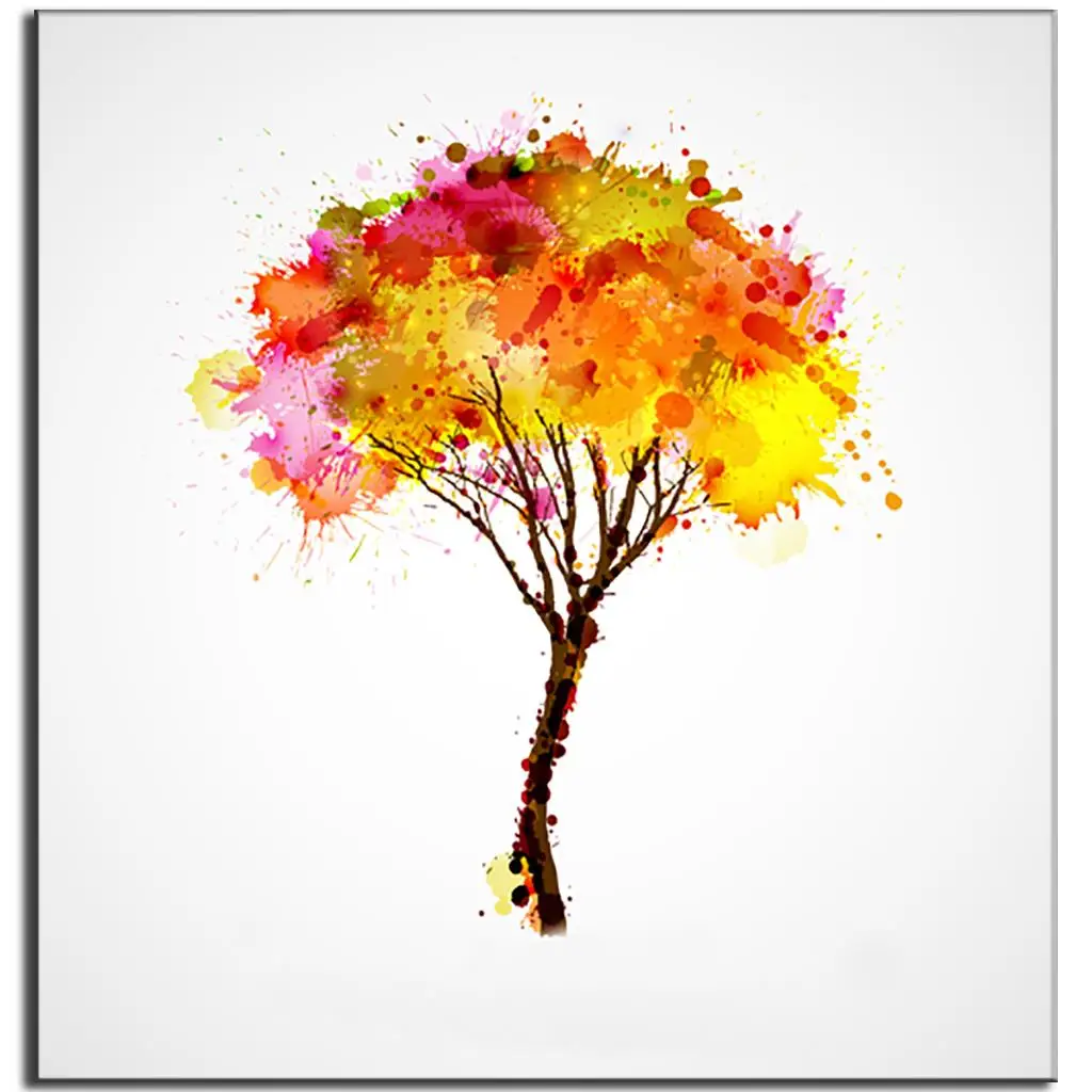 Penjualan Panas Lukisan Abstrak Warna Warni Pohon Apel Panel Kanvas Art Mode Gambar Dinding Untuk Ruang Tamu Dengan Frame Ab1010 Painting Manufacturers Ornamentpainting Metal Picture Frames Aliexpress Lukisan Abstrak Warna Warni Pohon Apel