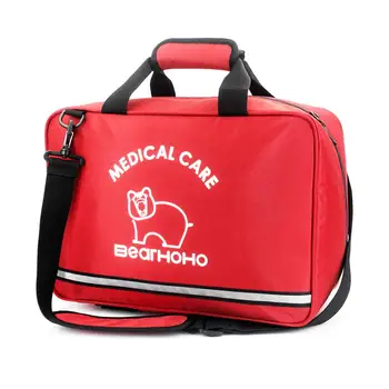 Empty First Aid Bag Cars Medical Bag First Aid Emergency Survival Kit For Camping Travel Bag Large Size (39x16x26cm) survival red waterproof 2l first aid bag emergency kits empty travel dry bag rafting camping kayaking portable medical bag